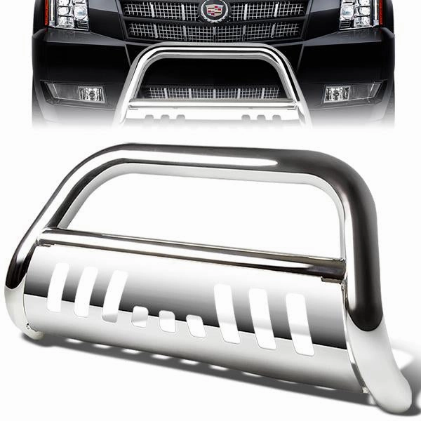 07-14 Chevy Suburban GMC Yukon XL 1500 Bull Bar w/Skid Plate - Stainless Steel