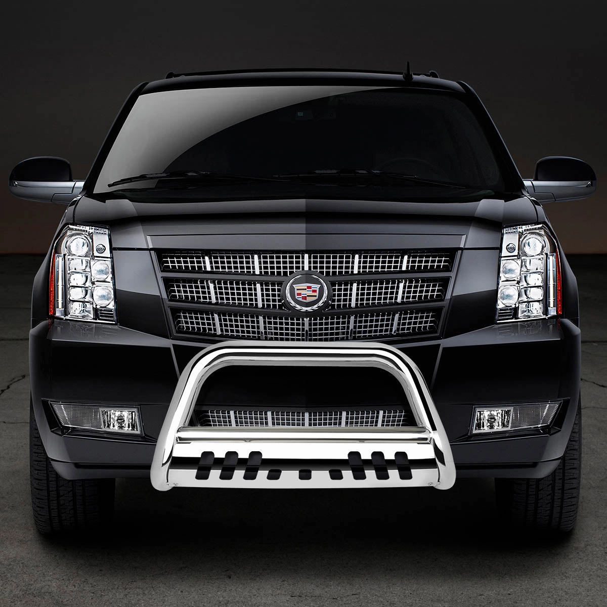07-14 Chevy Suburban GMC Yukon XL 1500 Bull Bar w/Skid Plate - Stainless Steel