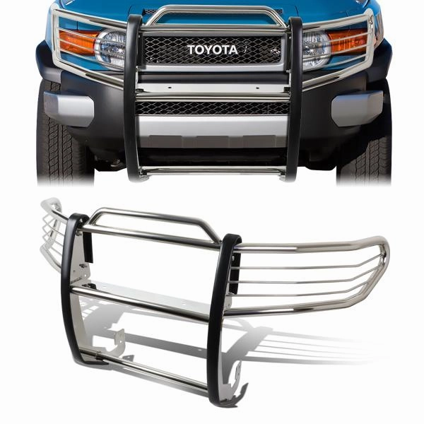 07-14 Toyota FJ Cruiser Brush Grille Guard - Stainless Steel