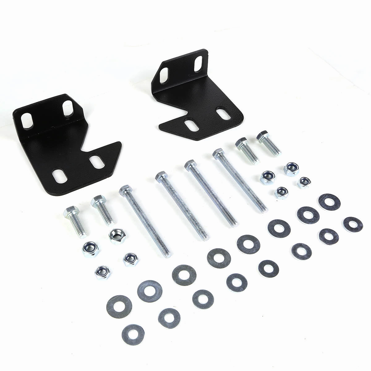 07-14 Toyota FJ Cruiser Bull Bar w/Skid Plate - Stainless Steel - Black