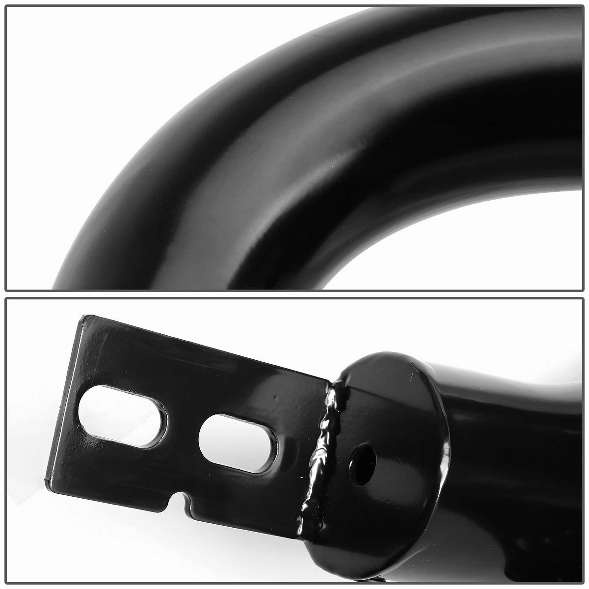 07-16 Toyota Tundra Sequioa Bull Bar w/Skid Plate - Stainless Steel - Black
