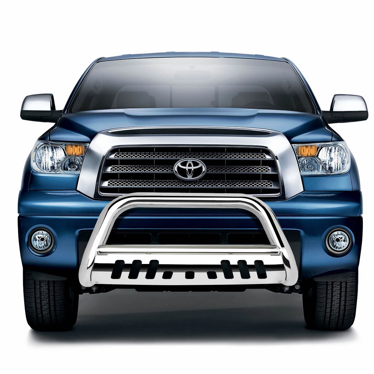 07-16 Toyota Tundra Sequioa Bull Bar w/Skid Plate - Stainless Steel