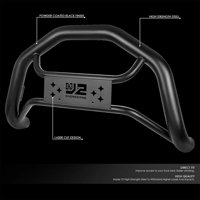 07-18 Chevy Silverado GMC Sierra 1500 Front Bumper Grille Guard - Carbon Steel