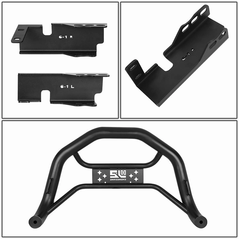 07-18 Chevy Silverado GMC Sierra 1500 Front Bumper Grille Guard - Carbon Steel