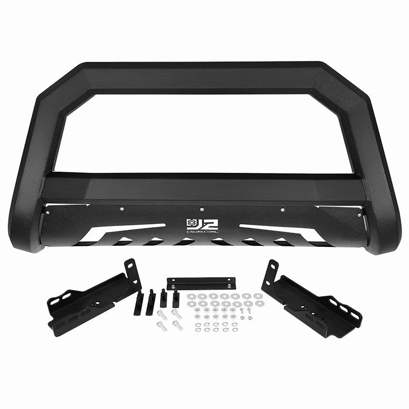 07-18 GMC Sierra Chevy Silverado Yukon XL Front Bumper Grill Guard - Carbon Steel
