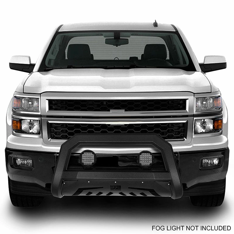 07-18 GMC Sierra Chevy Silverado Yukon XL Front Bumper Grill Guard - Carbon Steel