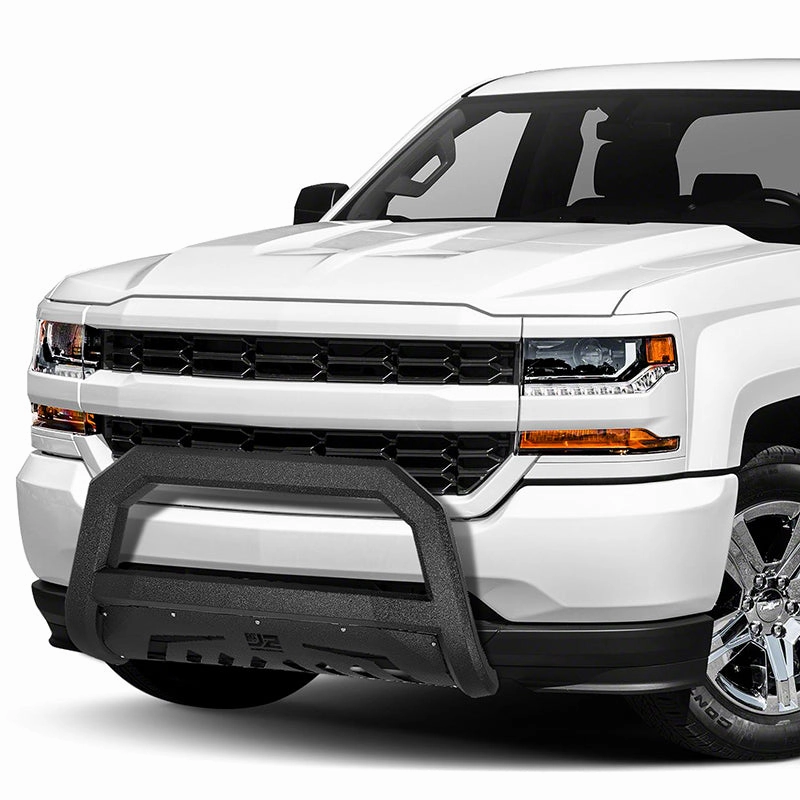 07-18 GMC Sierra Chevy Silverado Yukon XL Front Bumper Grill Guard - Carbon Steel