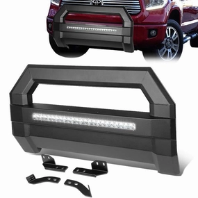 07-18 Toyota Tundra LED Bull Bar w/License Plate Relocation Kit