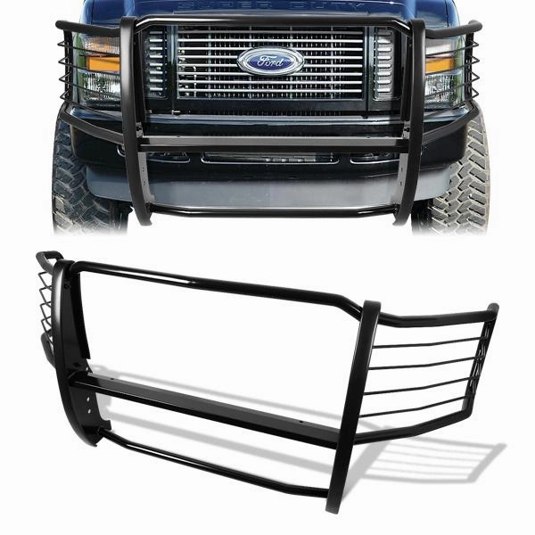 08-10 Ford F250 F350 F450 F550 Super Duty Brush Grille Guard - Steel - Black