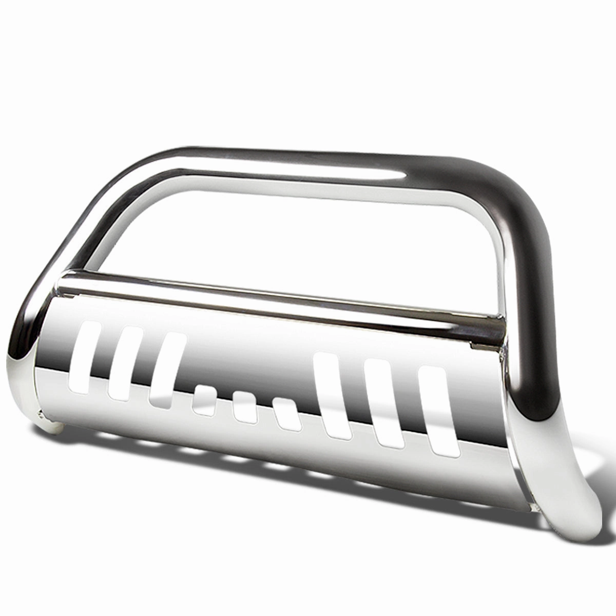 08-10 Ford F250 F350 F450 Super Duty Bull Bar w/Skid Plate - Stainless Steel