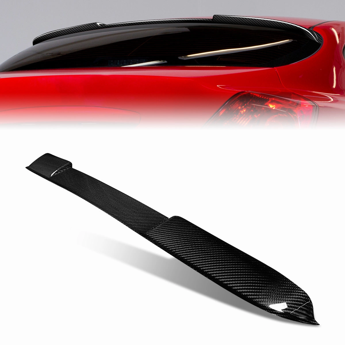 08-13 Nissan Altima Coupe Rear Window Roof Spoiler - Carbon Fiber