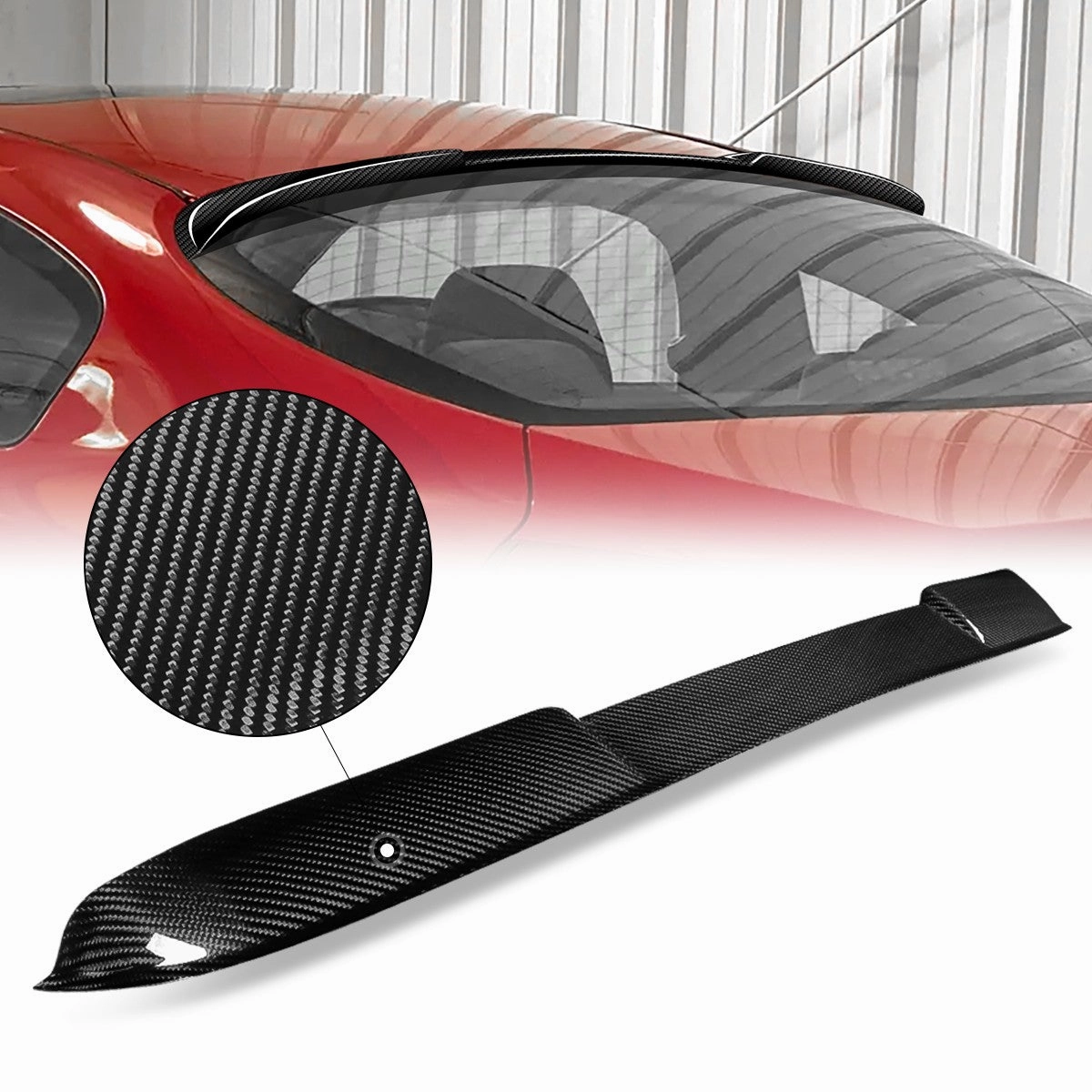 08-13 Nissan Altima Coupe Rear Window Roof Spoiler - Carbon Fiber