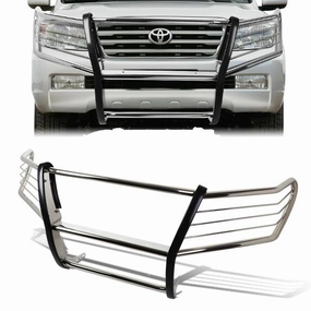 08-15 Toyota Land Cruiser Brush Grille Guard - Stainless Steel