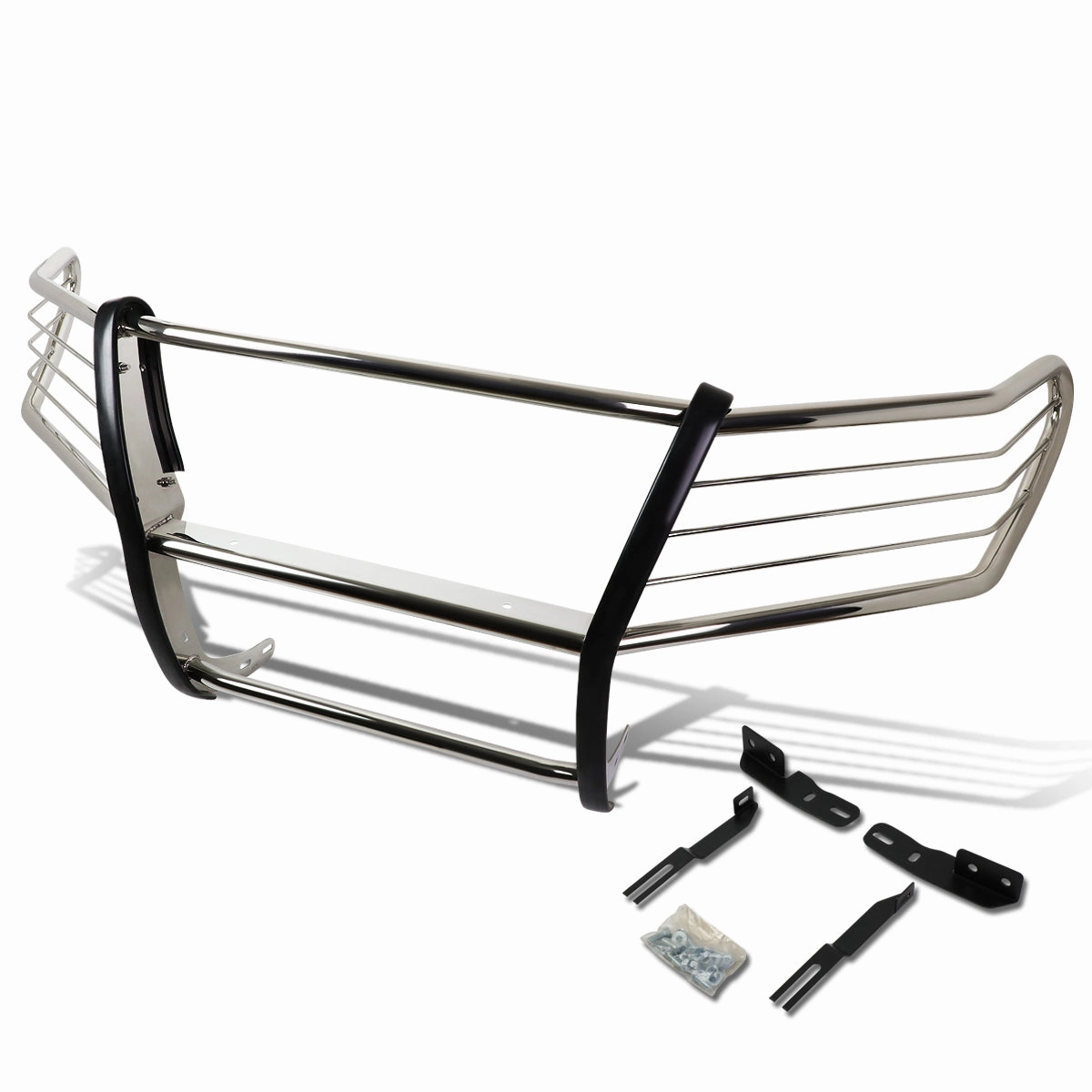 08-15 Toyota Land Cruiser Brush Grille Guard - Stainless Steel
