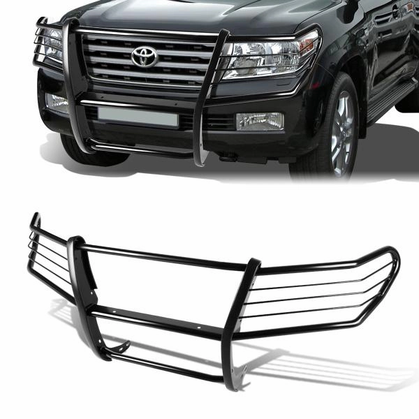 08-15 Toyota Land Cruiser Brush Grille Guard - Steel - Black