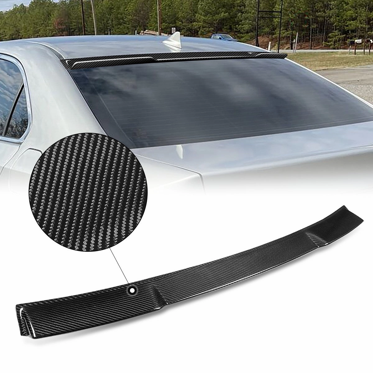 09-14 Acura TSX Rear Window Roof Spoiler - Carbon Fiber