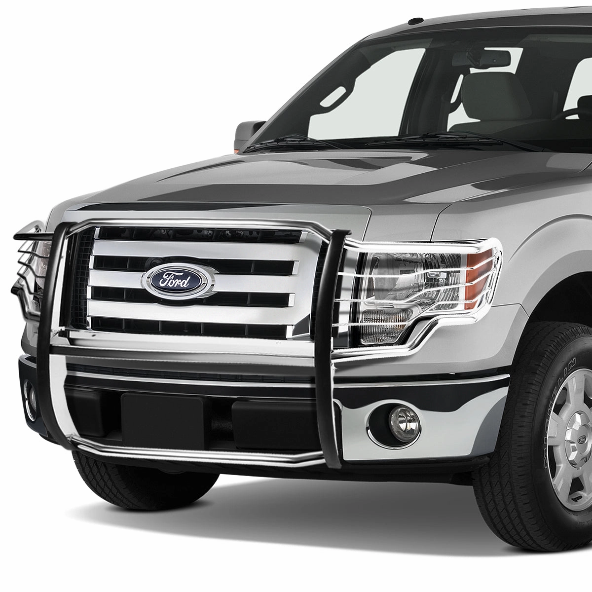 09-14 Ford F150 Brush Grille Guard - Stainless Steel