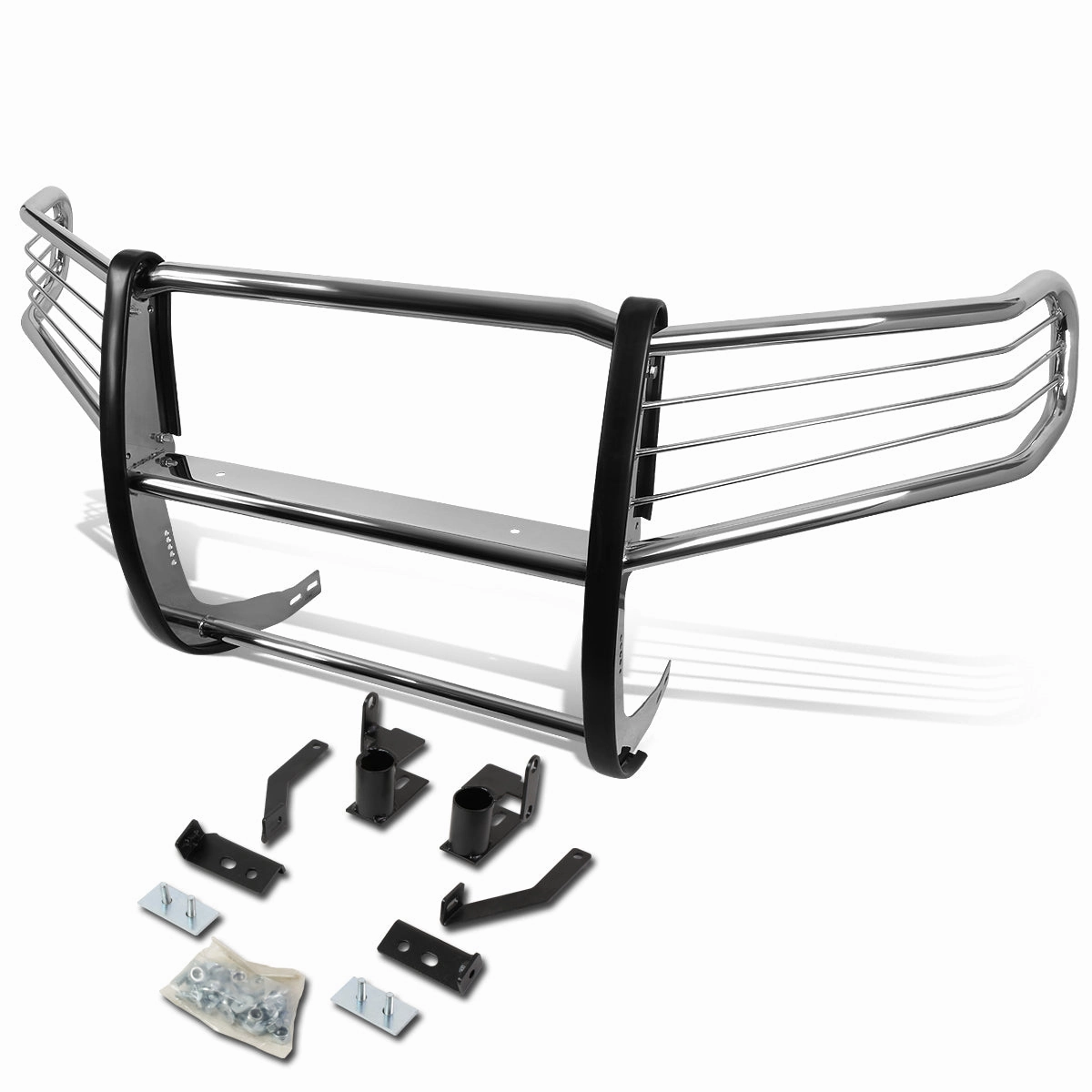 09-15 Honda Pilot Brush Grille Guard - Stainless Steel