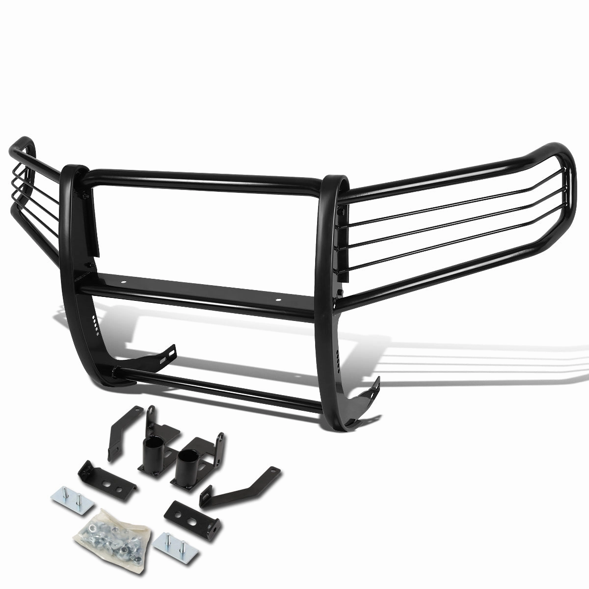 09-15 Honda Pilot Brush Grille Guard - Steel - Black