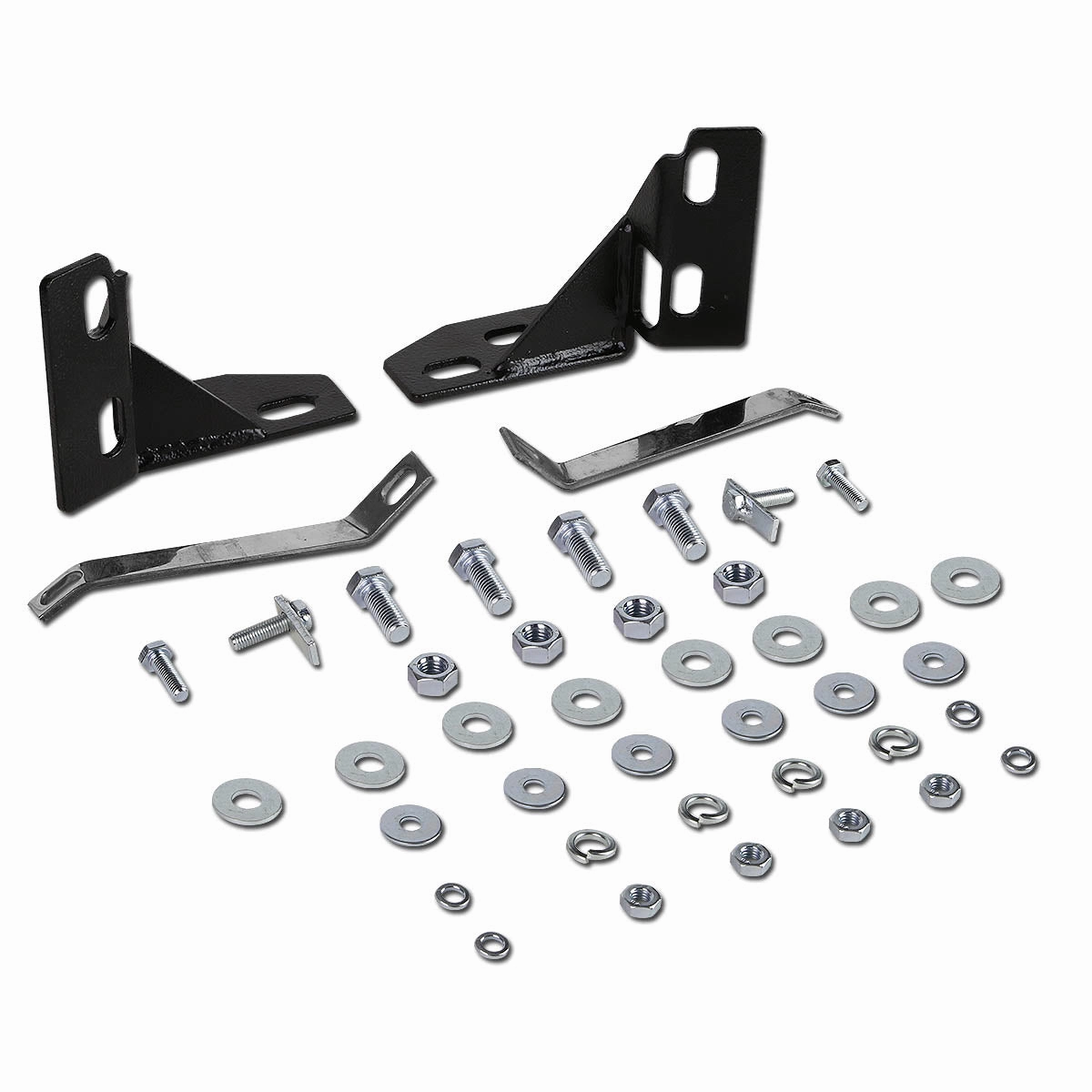 09-15 Honda Pilot Bull Bar w/Skid Plate - Stainless Steel - Black