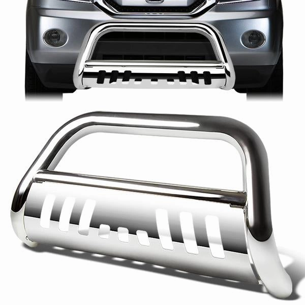 09-15 Honda Pilot Bull Bar w/Skid Plate - Stainless Steel
