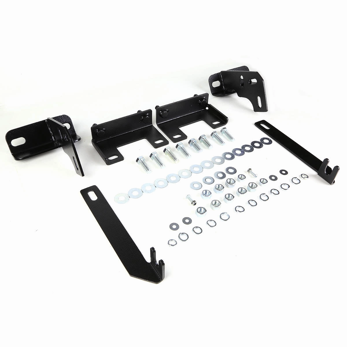 09-18 Dodge Ram 1500 Bull Bar w/Skid Plate - Stainless Steel - Black