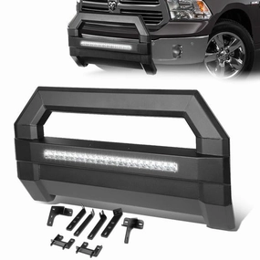 09-18 Dodge Ram 1500 LED Bull Bar w/License Plate Relocation Kit