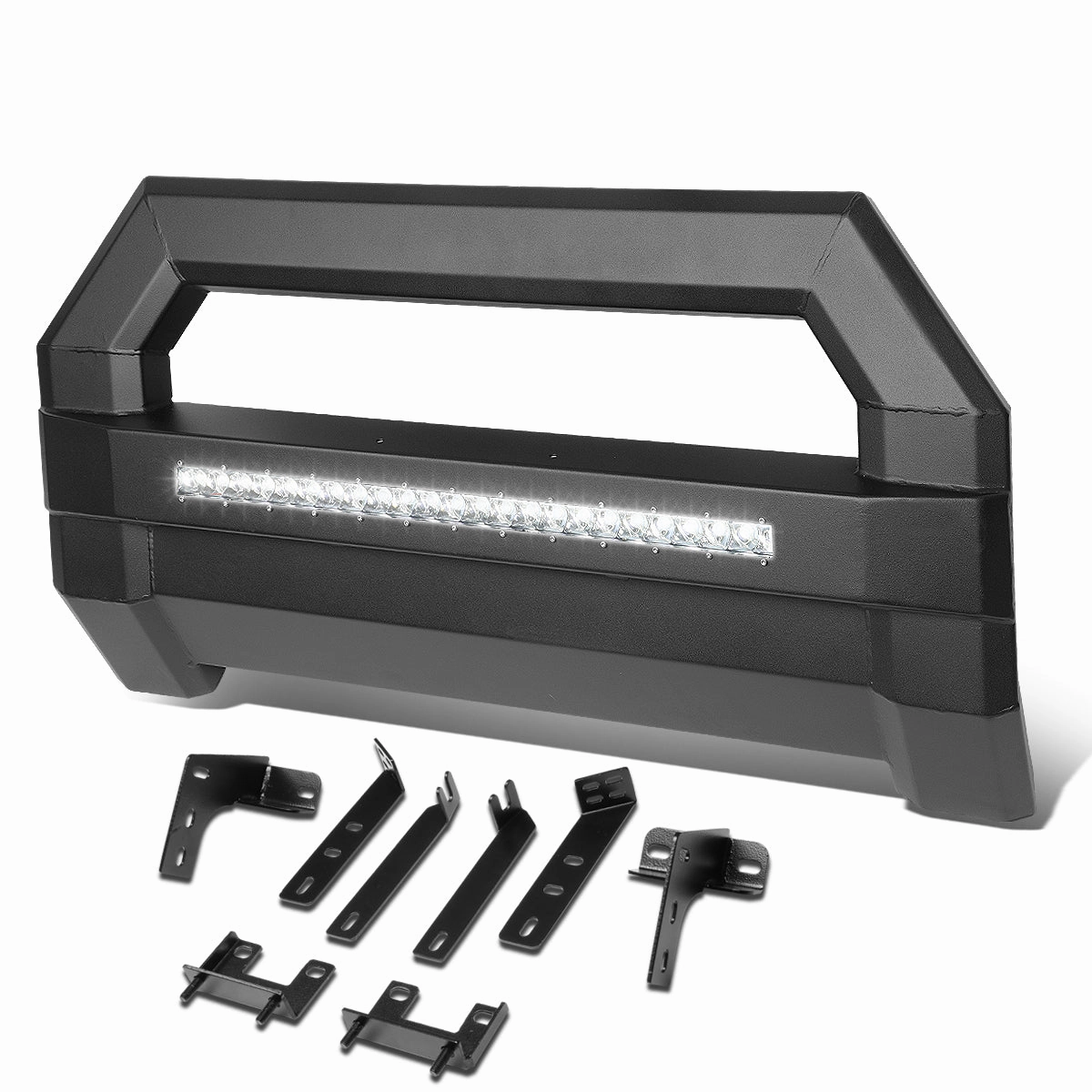 09-18 Dodge Ram 1500 LED Bull Bar w/License Plate Relocation Kit