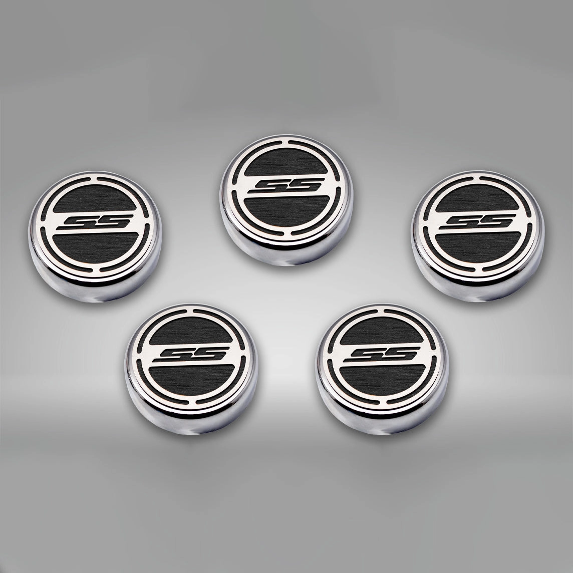 2010-2022 Camaro SS - Engine Fluid Cap Covers SS Style Automatic 5Pc