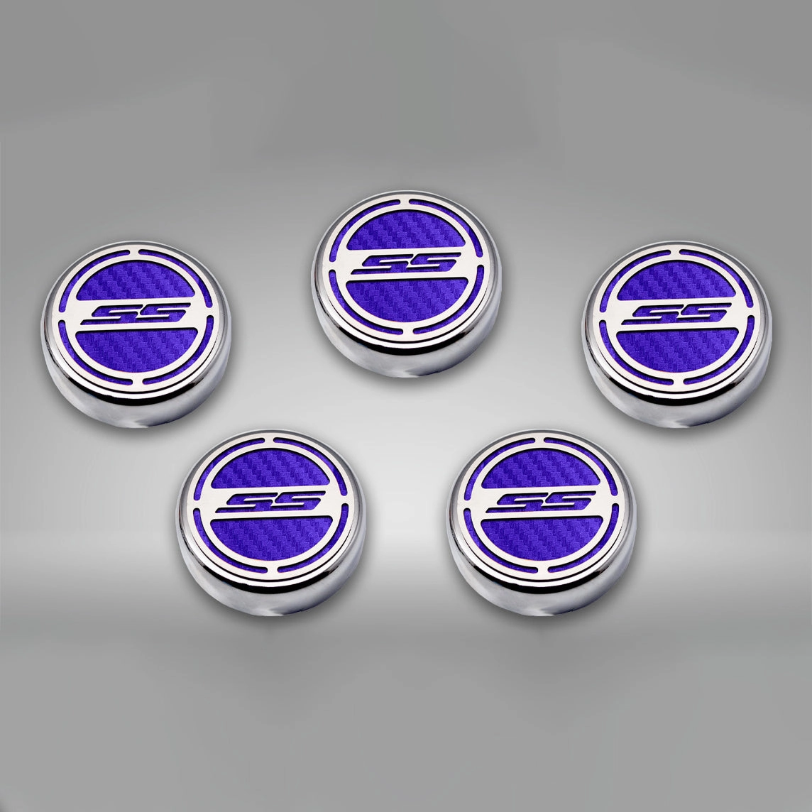 2010-2022 Camaro SS - Engine Fluid Cap Covers SS Style Automatic 5Pc
