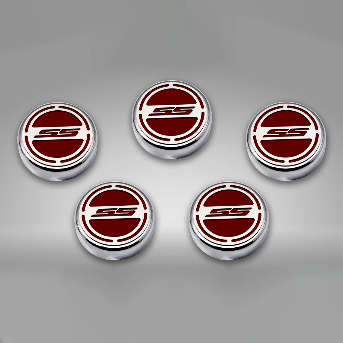 2010-2022 Camaro SS - Engine Fluid Cap Covers SS Style Automatic 5Pc