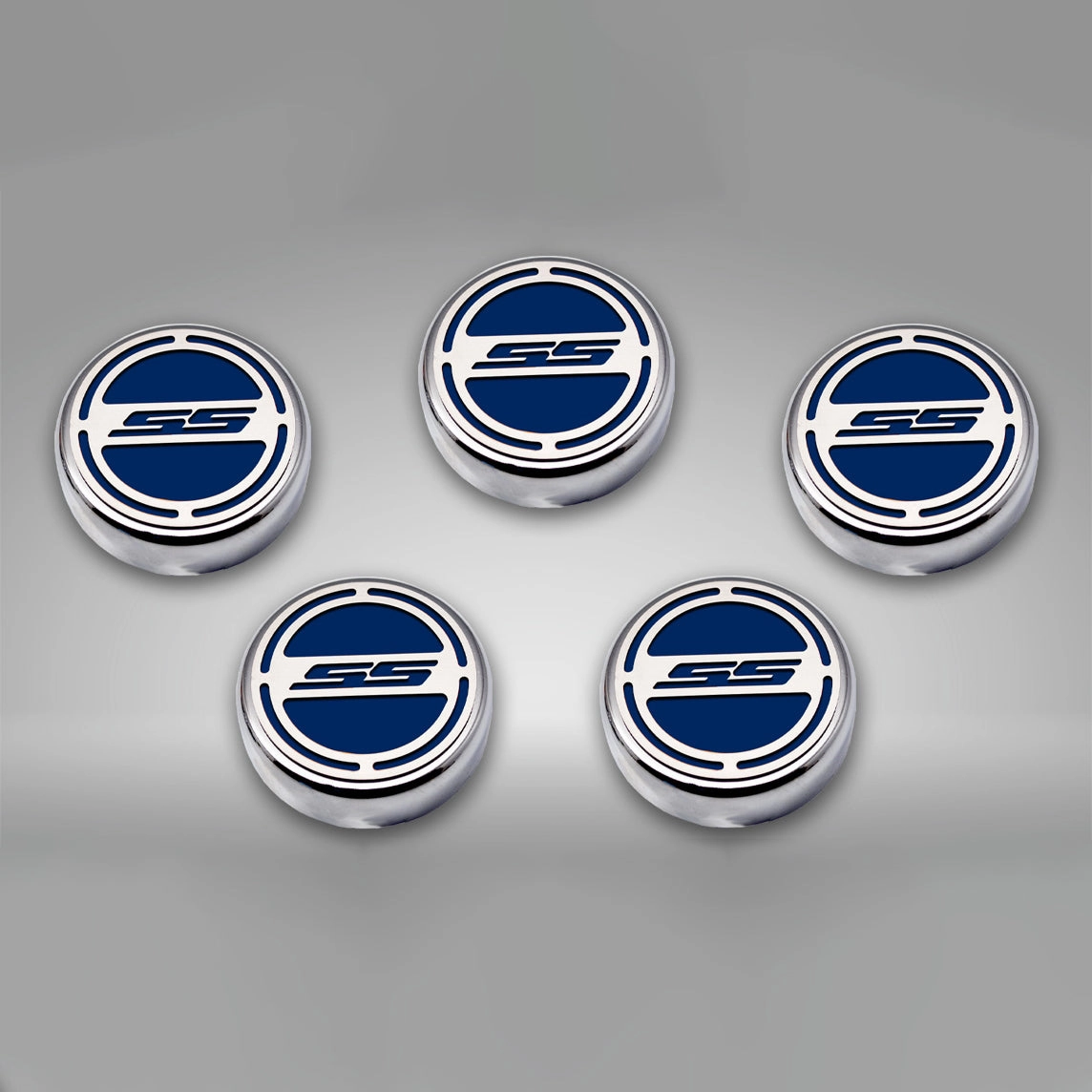 2010-2022 Camaro SS - Engine Fluid Cap Covers SS Style Automatic 5Pc