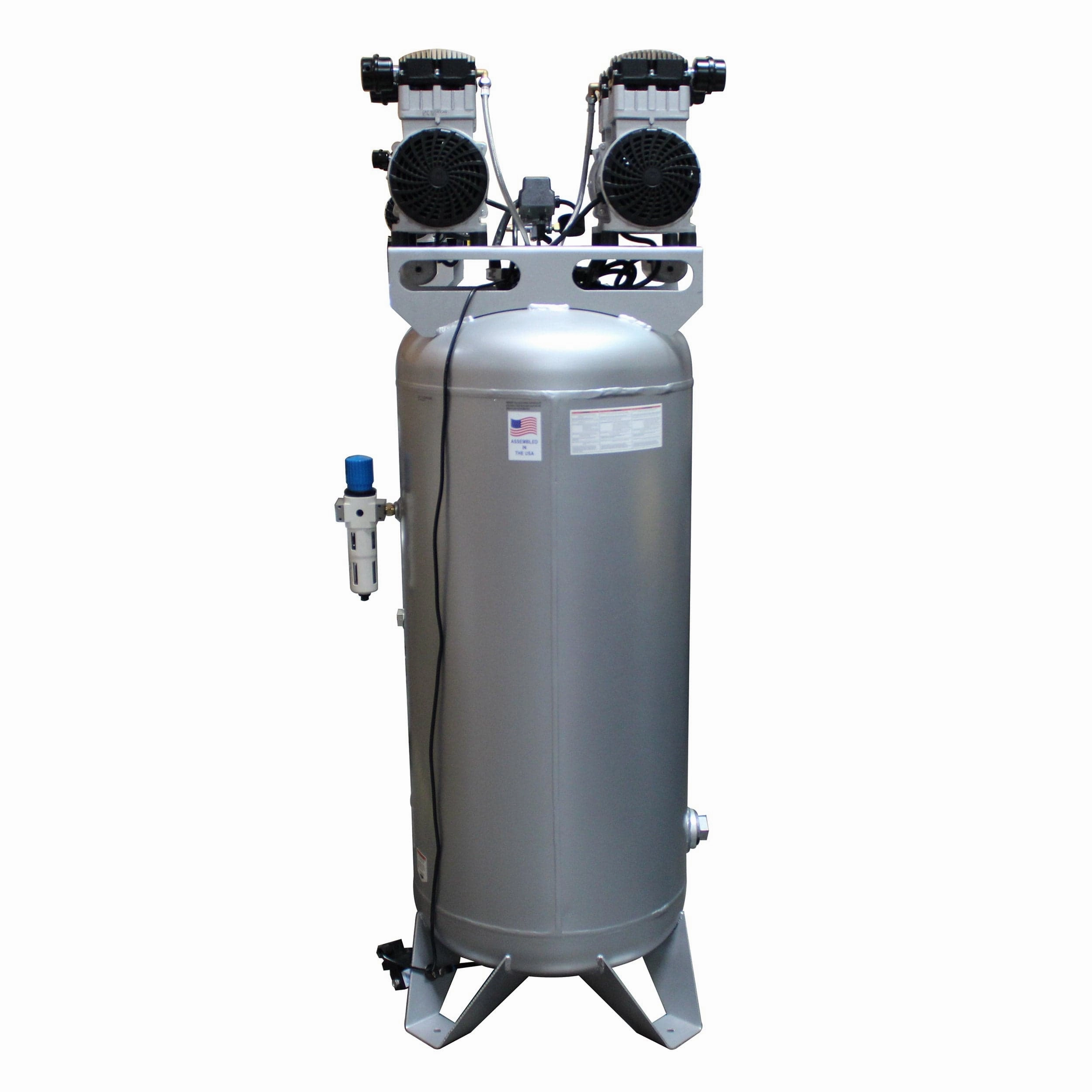 4HP 60 Gallon Oil-Free Steel Tank Air Compressor with Auto Drain Valve