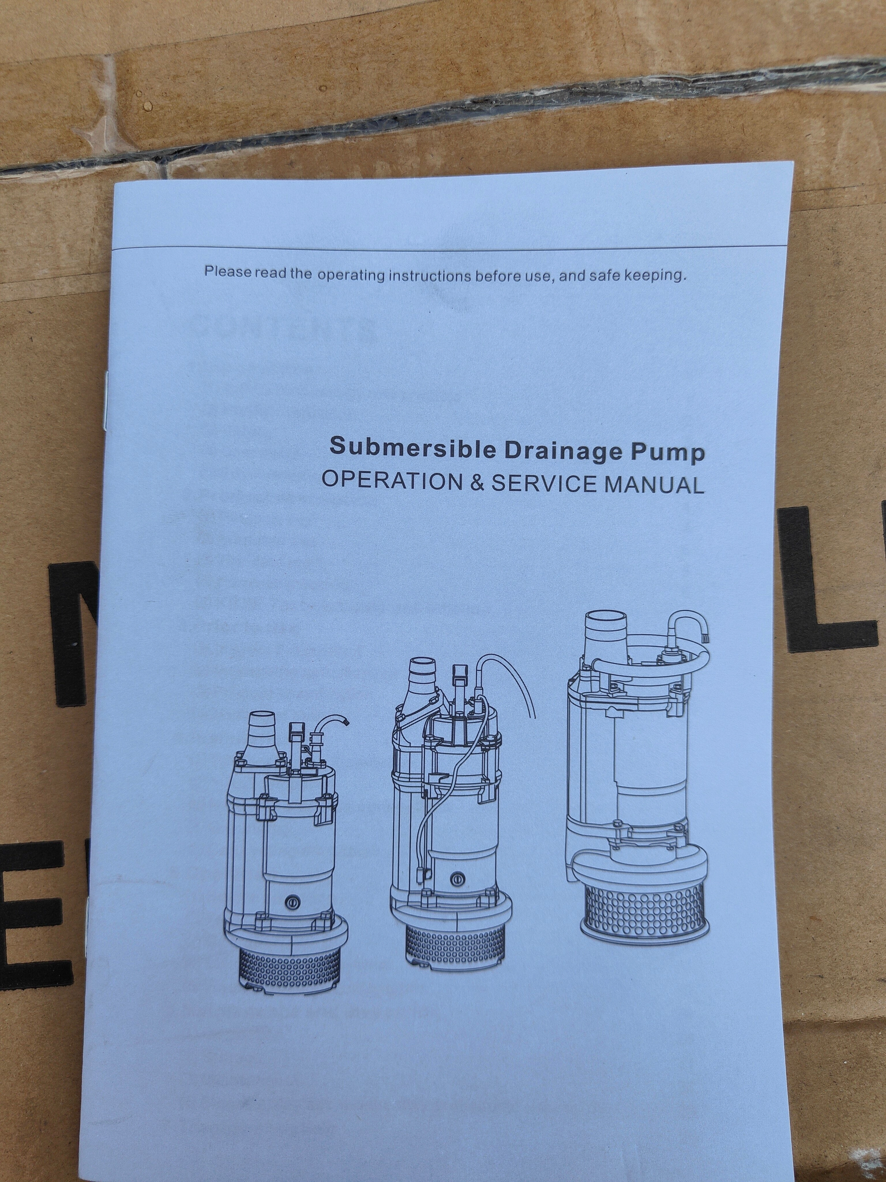 Aiko 3" 5HP 3.7KW 415V Submersible Drainage Pump | Model : KBZ33.7