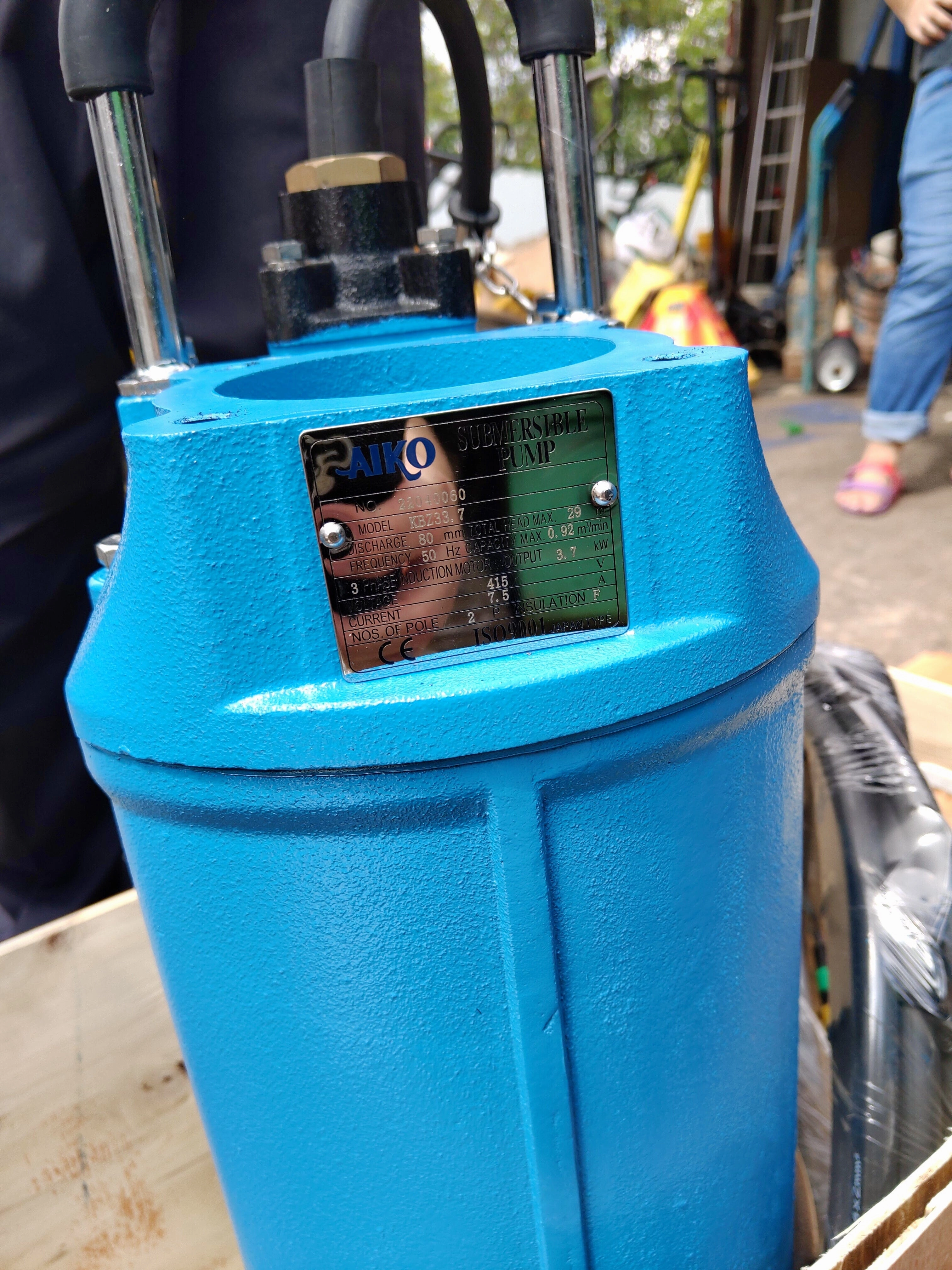 Aiko 3" 5HP 3.7KW 415V Submersible Drainage Pump | Model : KBZ33.7