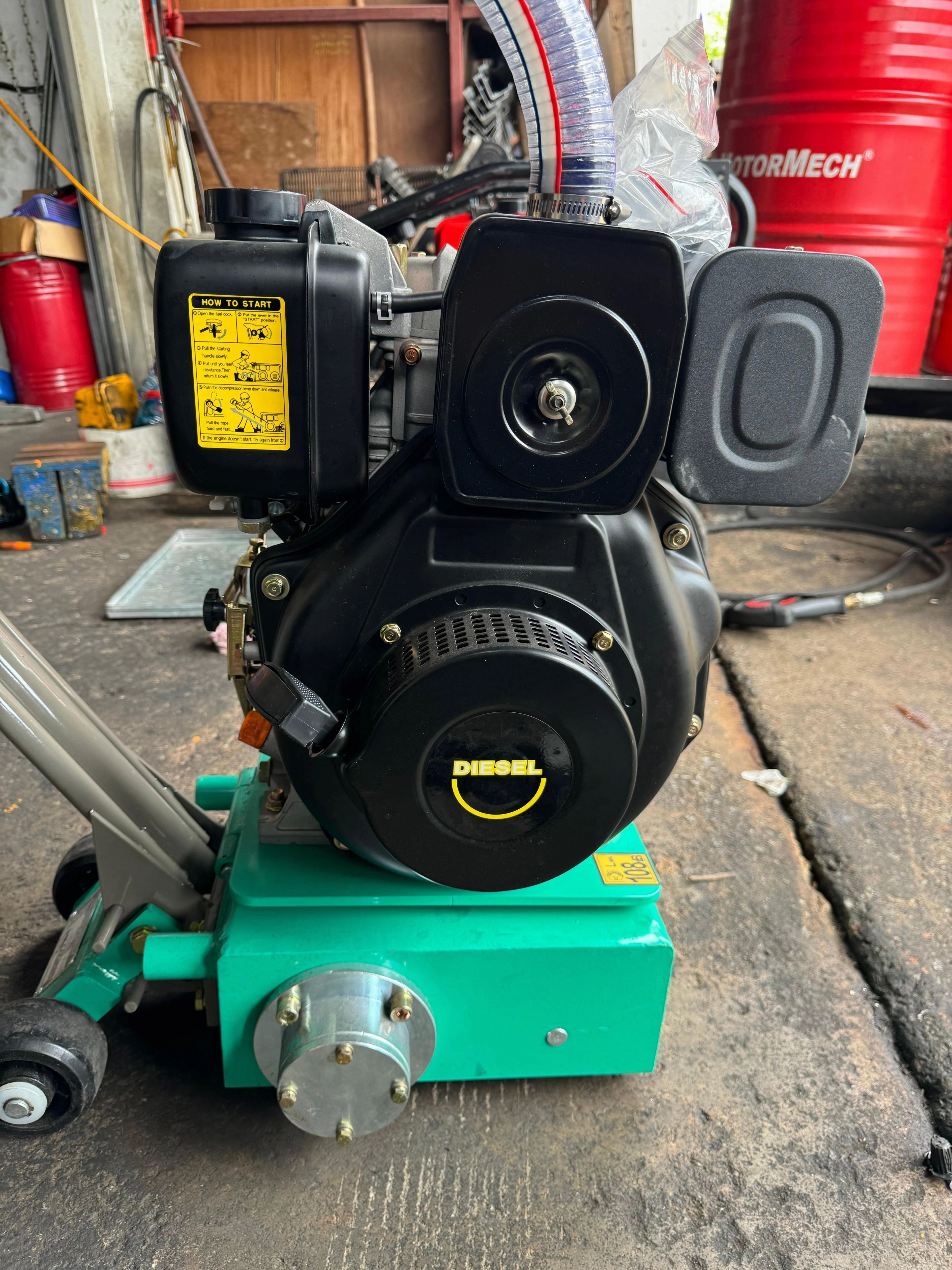 Aiko Floor Scarifying Machine with Diesel Engine 178F Double Air Filter | Model : CNXB