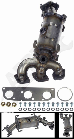 APDTY 116788 CARB Compliant Catalytic Converter w/Integrated Exhaust Manifold