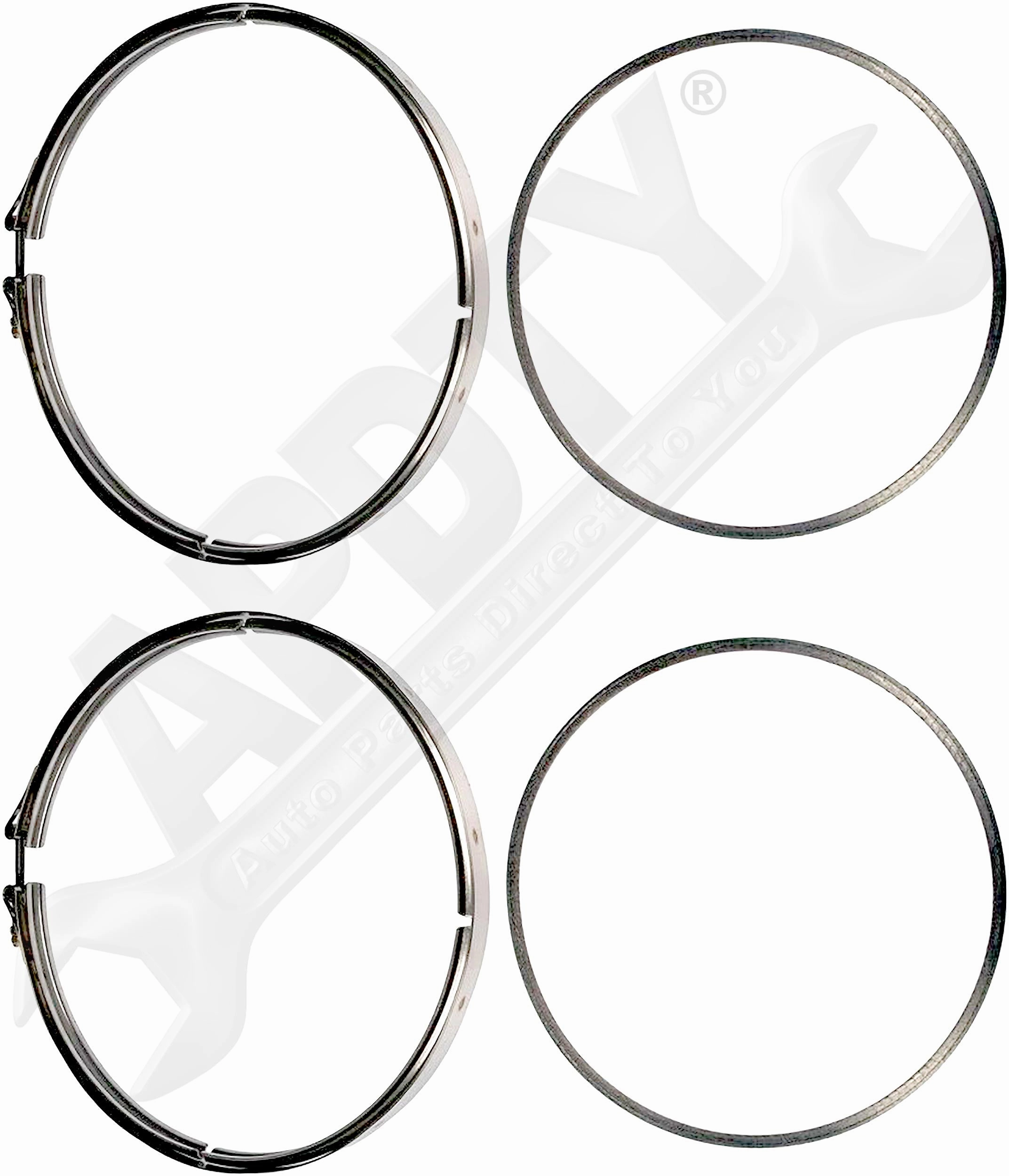 APDTY 142111 Diesel Particulate Filter Gasket And Clamp Kit