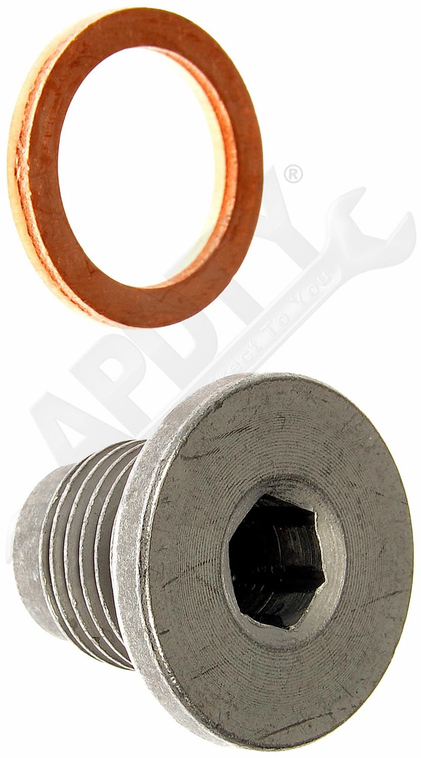 APDTY 156319 Oil Drain Plug Standard M16-1.50 Allen Head Replaces 11137585928