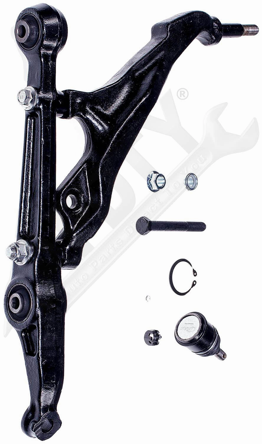 APDTY 156759 	Front Right Lower	 Suspension Control Arm and Ball Joint