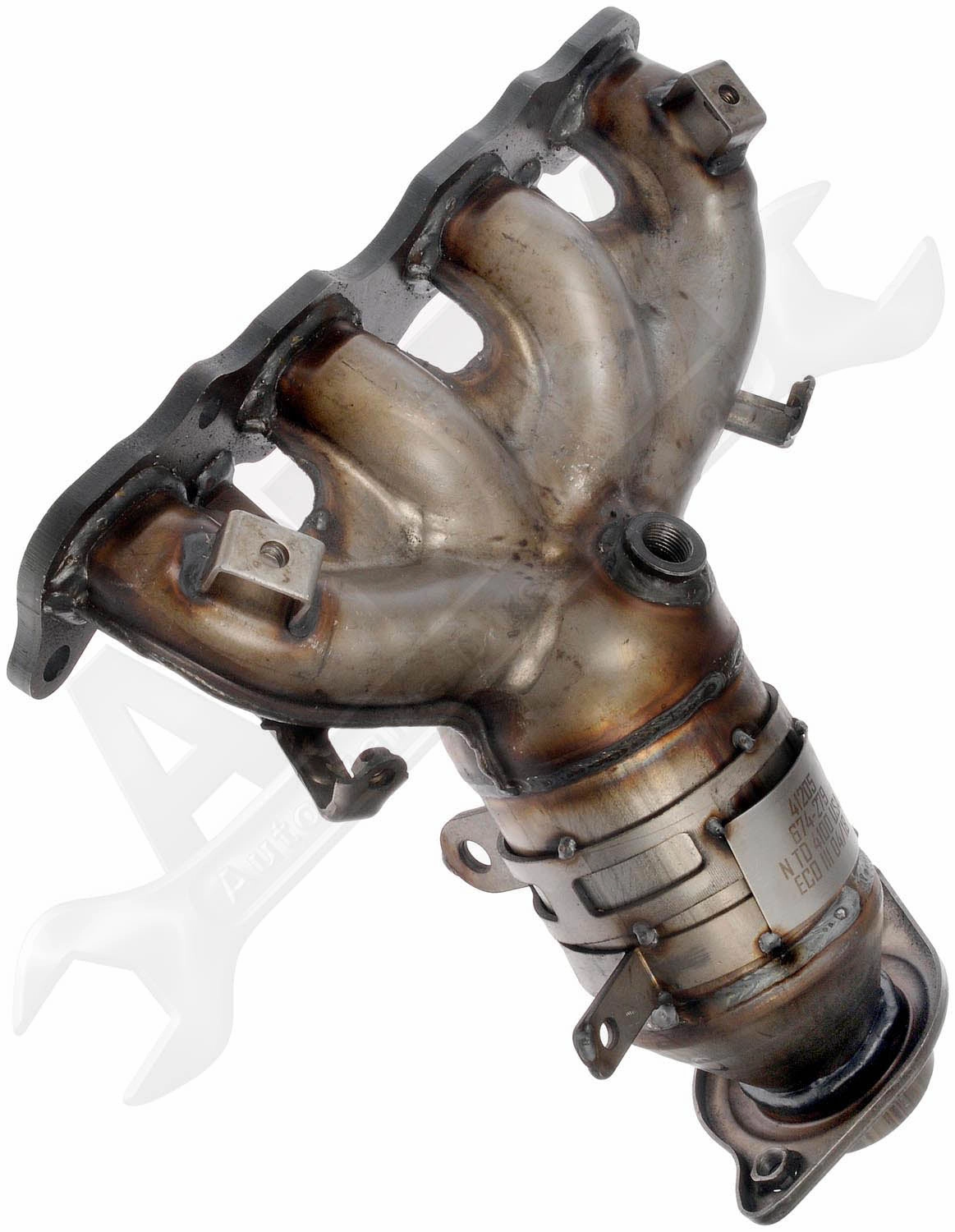 APDTY 156910 Catalytic Converter with Integrated Exhaust Manifold