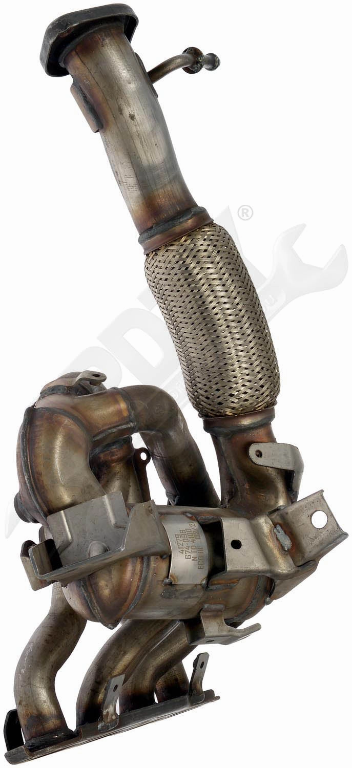 APDTY 156920 Catalytic Converter with Integrated Exhaust Manifold