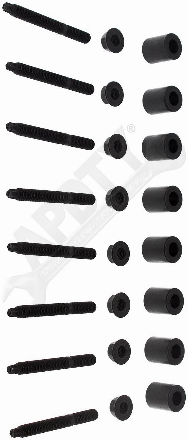 APDTY 157406 Exhaust Manifold Hardware Stud Kit (Qty:8)