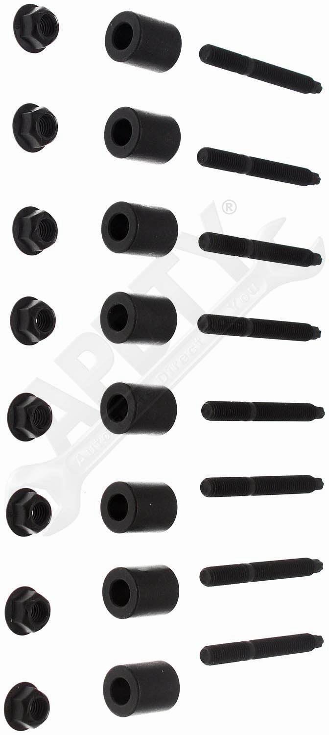 APDTY 157406 Exhaust Manifold Hardware Stud Kit (Qty:8)