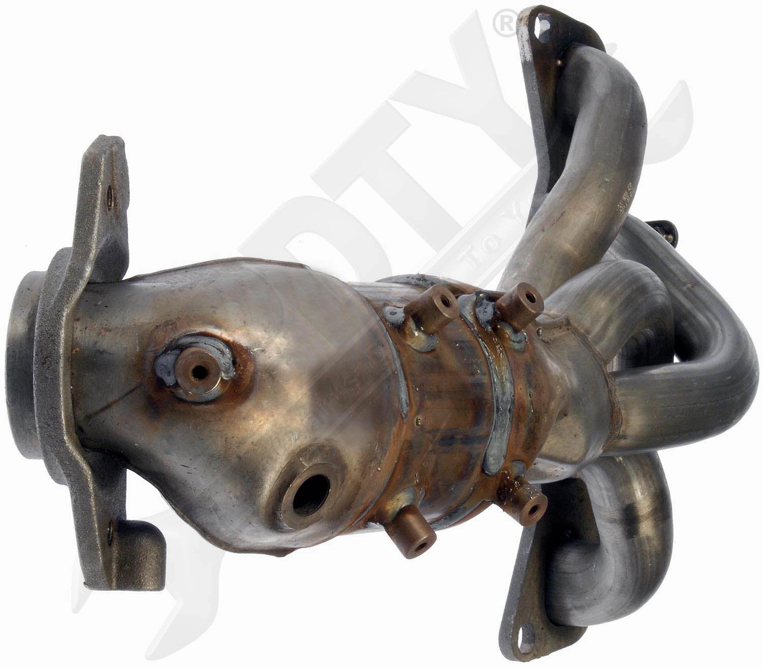 APDTY 157496 Catalytic Converter with Integrated Exhaust Manifold