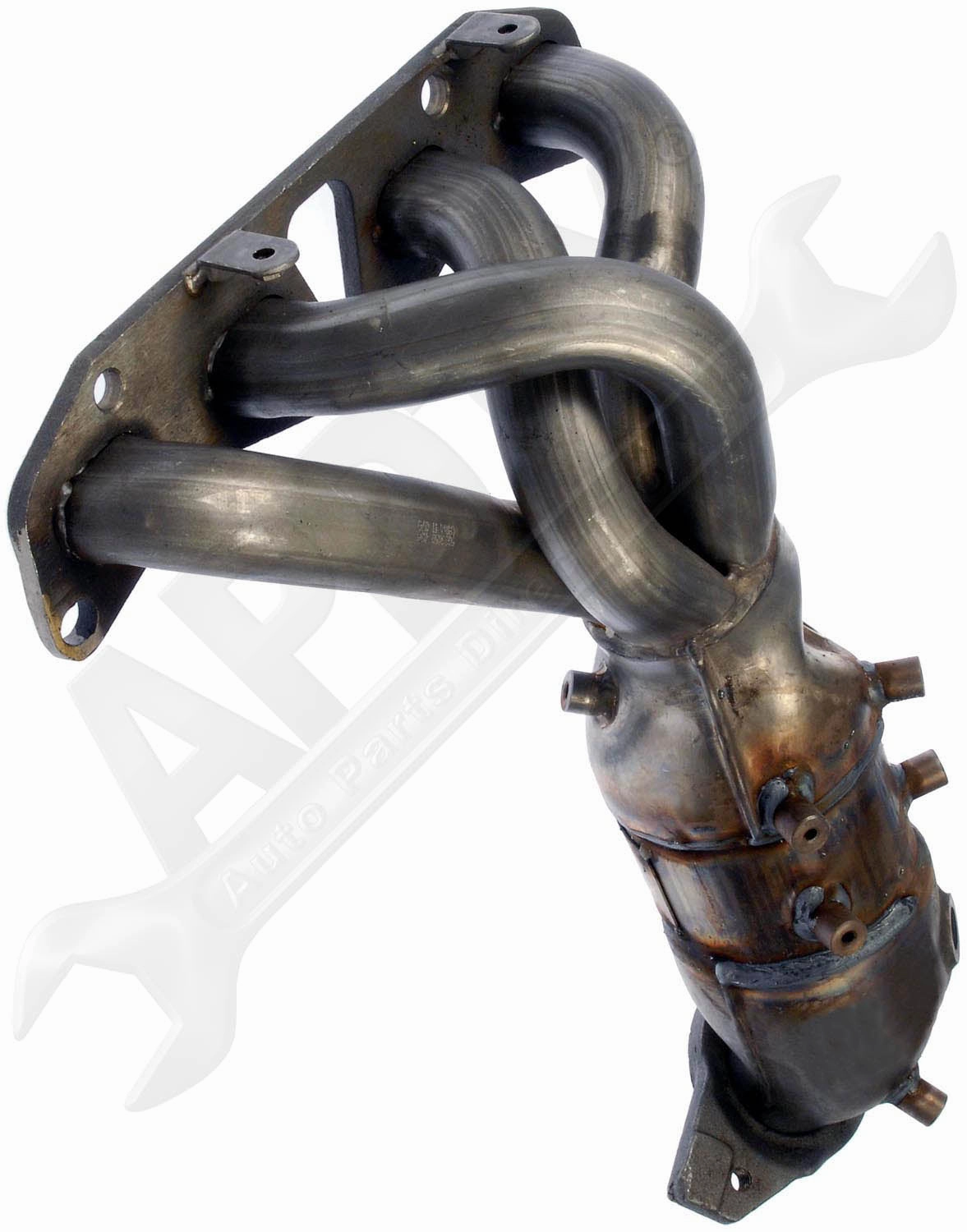 APDTY 157496 Catalytic Converter with Integrated Exhaust Manifold
