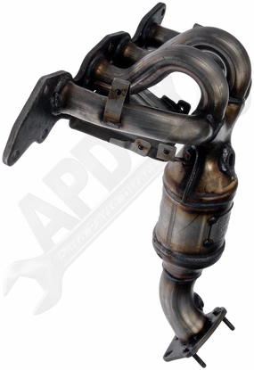APDTY 157990 Exhaust Manifold w/Integrated Catalytic Converter - CARB Compliant
