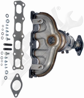 APDTY 157991 Exhaust Manifold w/Integrated Catalytic Converter - CARB Compliant