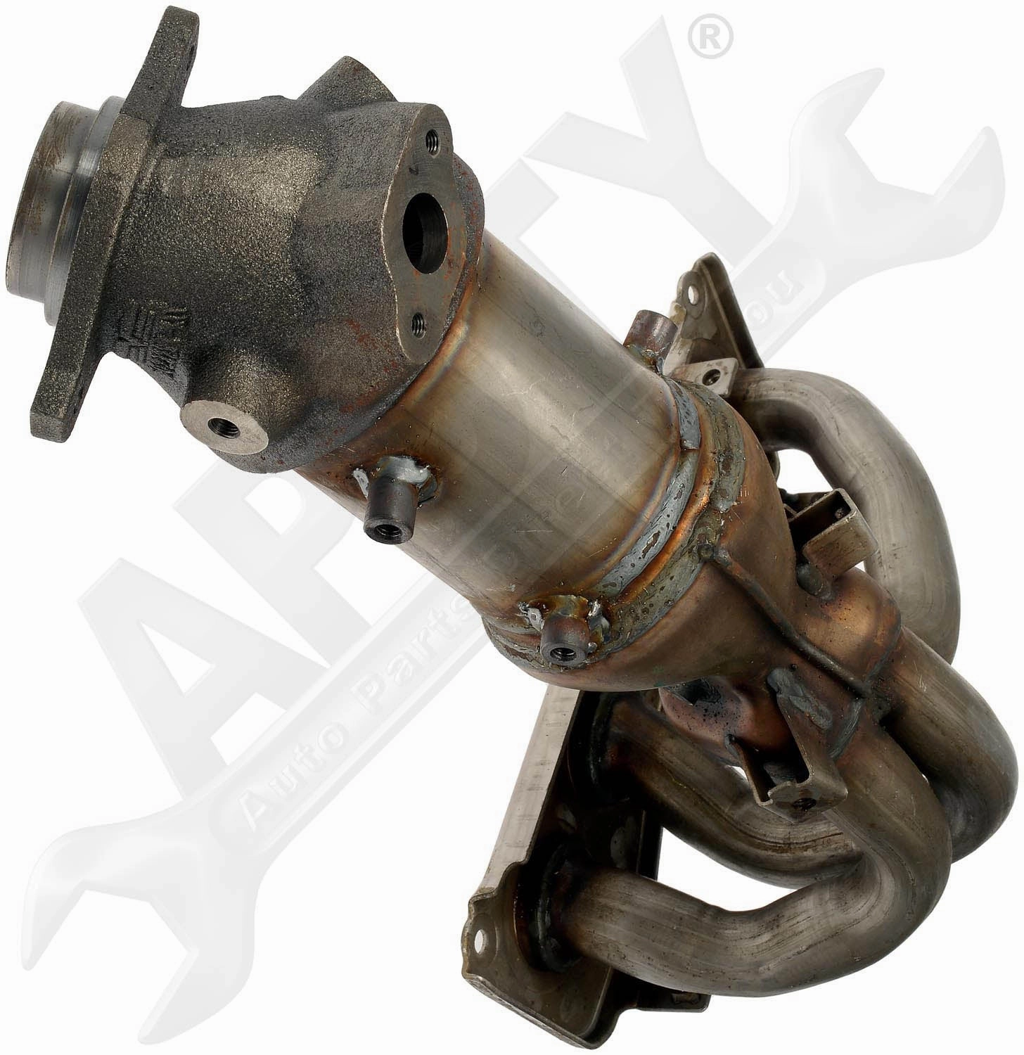 APDTY 157994 Catalytic Converter with Integrated Exhaust Manifold