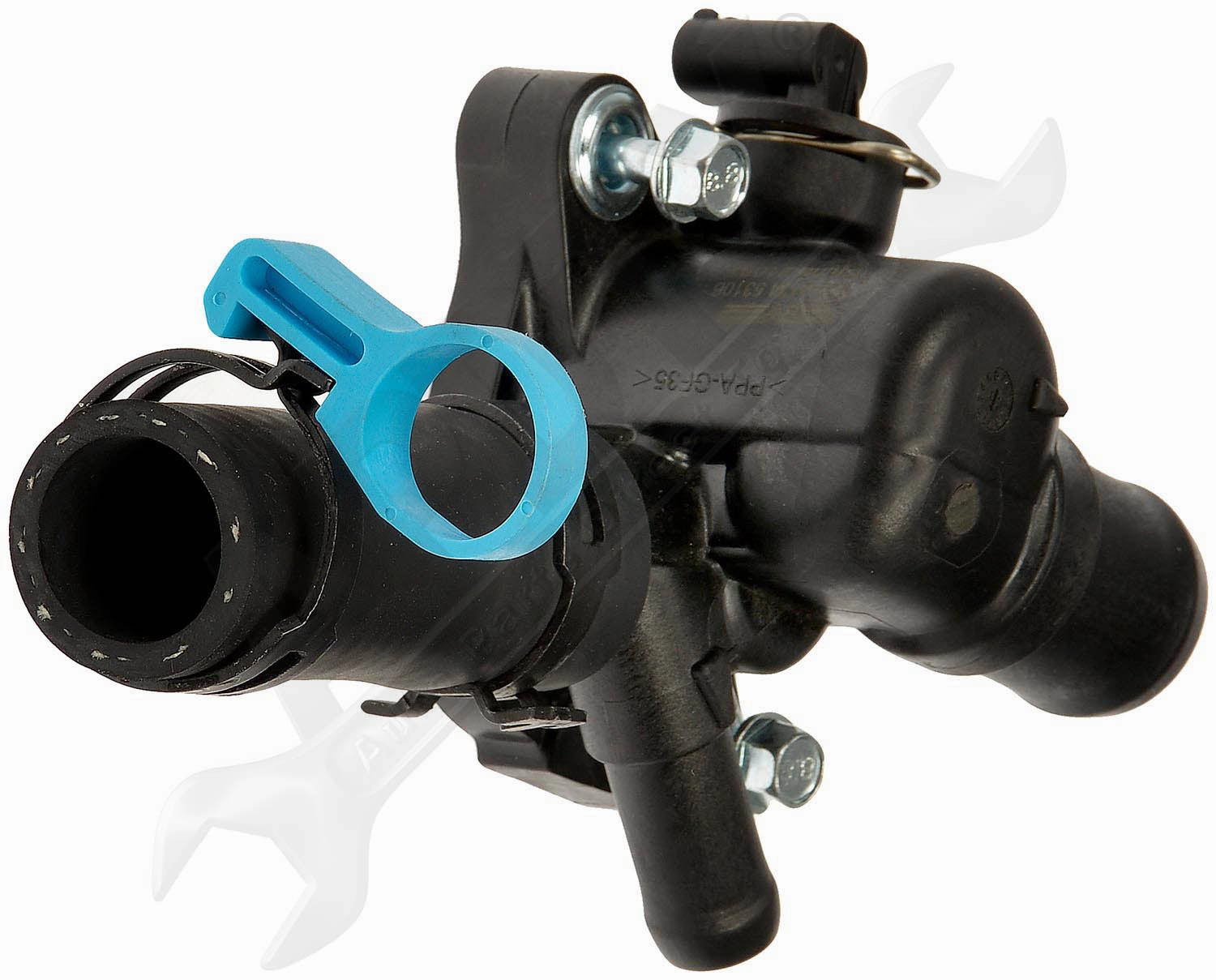 APDTY 158001 Engine Cooling Water Pump-Water Outlet Housing With Sensor